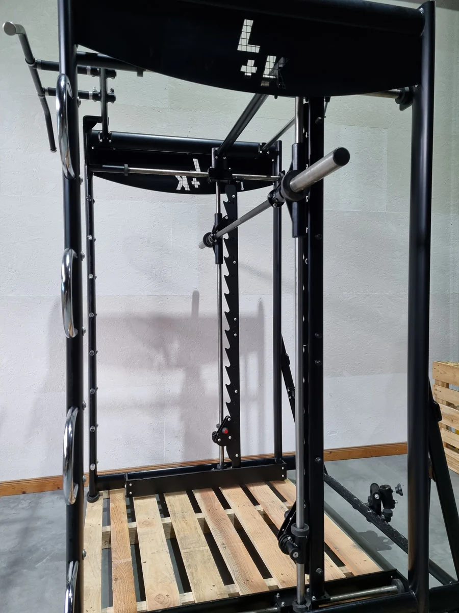L+K Multi-Rack 272E, 3D Multipresse Rack, Smith Machine, Dips und Klimmzug Möglichkeiten, Rahmenfarbe Schwarz, gebraucht - überholter Zustand - Image 15