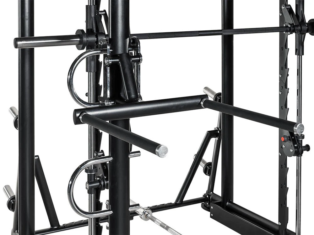 L+K Multi-Rack 272E, 3D Multipresse Rack, Smith Machine, Dips und Klimmzug Möglichkeiten, Rahmenfarbe Schwarz, gebraucht - überholter Zustand - Image 19