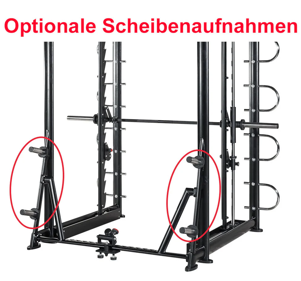 L+K Multi-Rack 272E, 3D Multipresse Rack, Smith Machine, Dips und Klimmzug Möglichkeiten, Rahmenfarbe Schwarz, gebraucht - überholter Zustand - Image 20