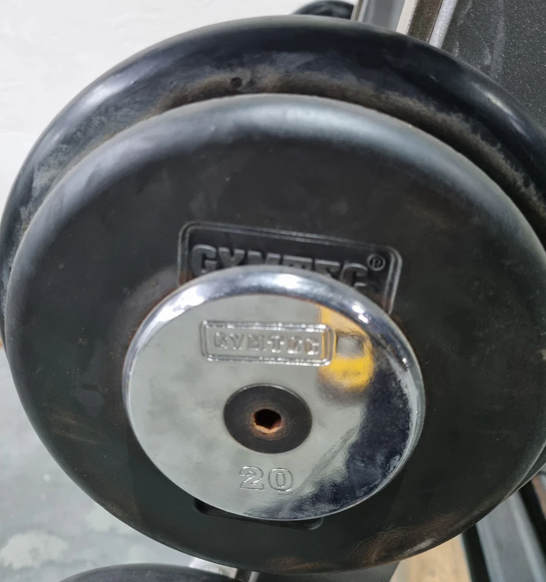 Langhantel Kompakt Set 12,5kg bis 35kg in 2,5kg Schritten, 10 Stück gesamt, ähnlich SZ Langhanteln, inkl. Ständer von Gymleco, Ständerfarbe Silber, gebraucht - Image 10