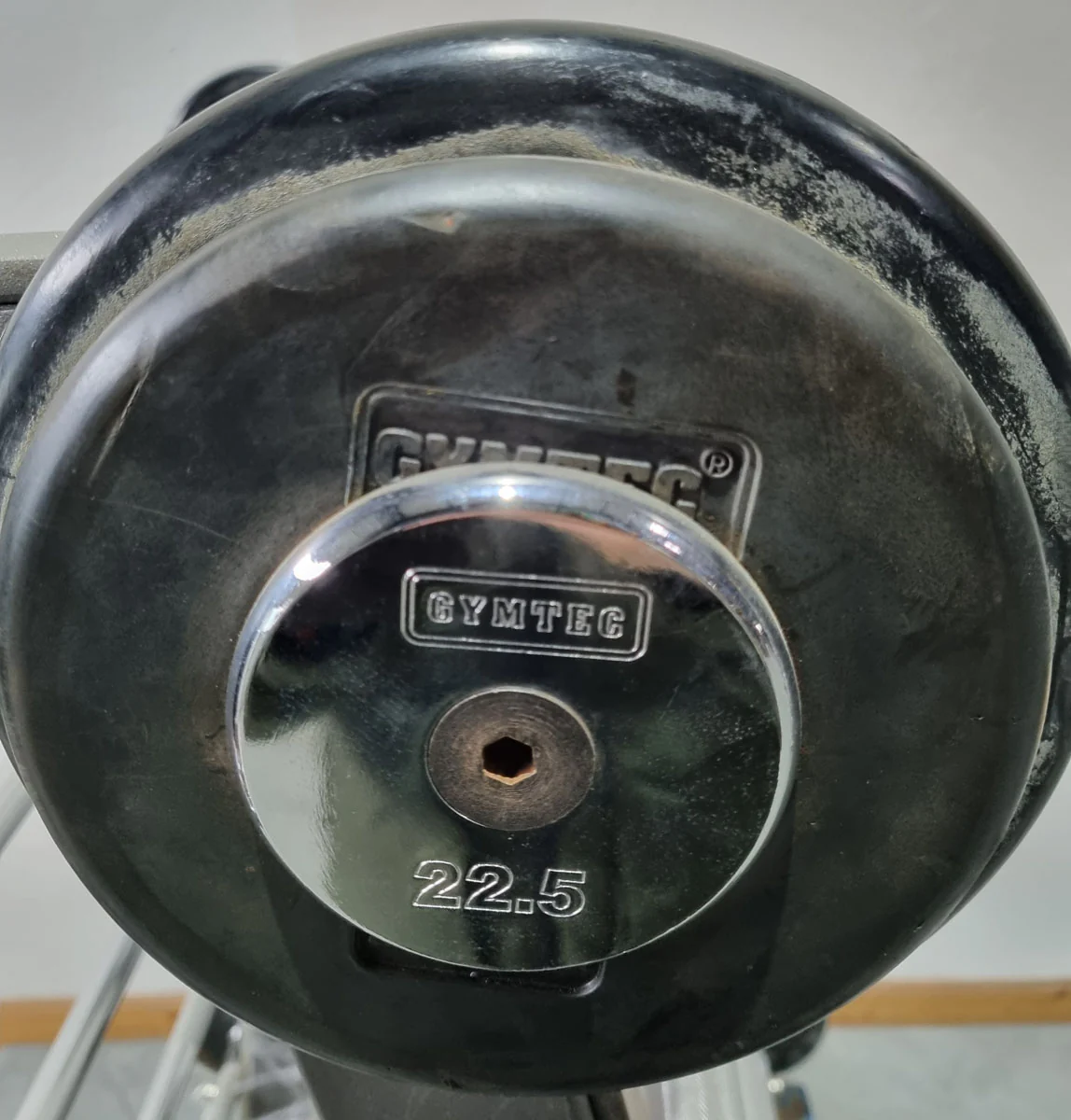 Langhantel Kompakt Set 12,5kg bis 35kg in 2,5kg Schritten, 10 Stück gesamt, ähnlich SZ Langhanteln, inkl. Ständer von Gymleco, Ständerfarbe Silber, gebraucht - Image 11
