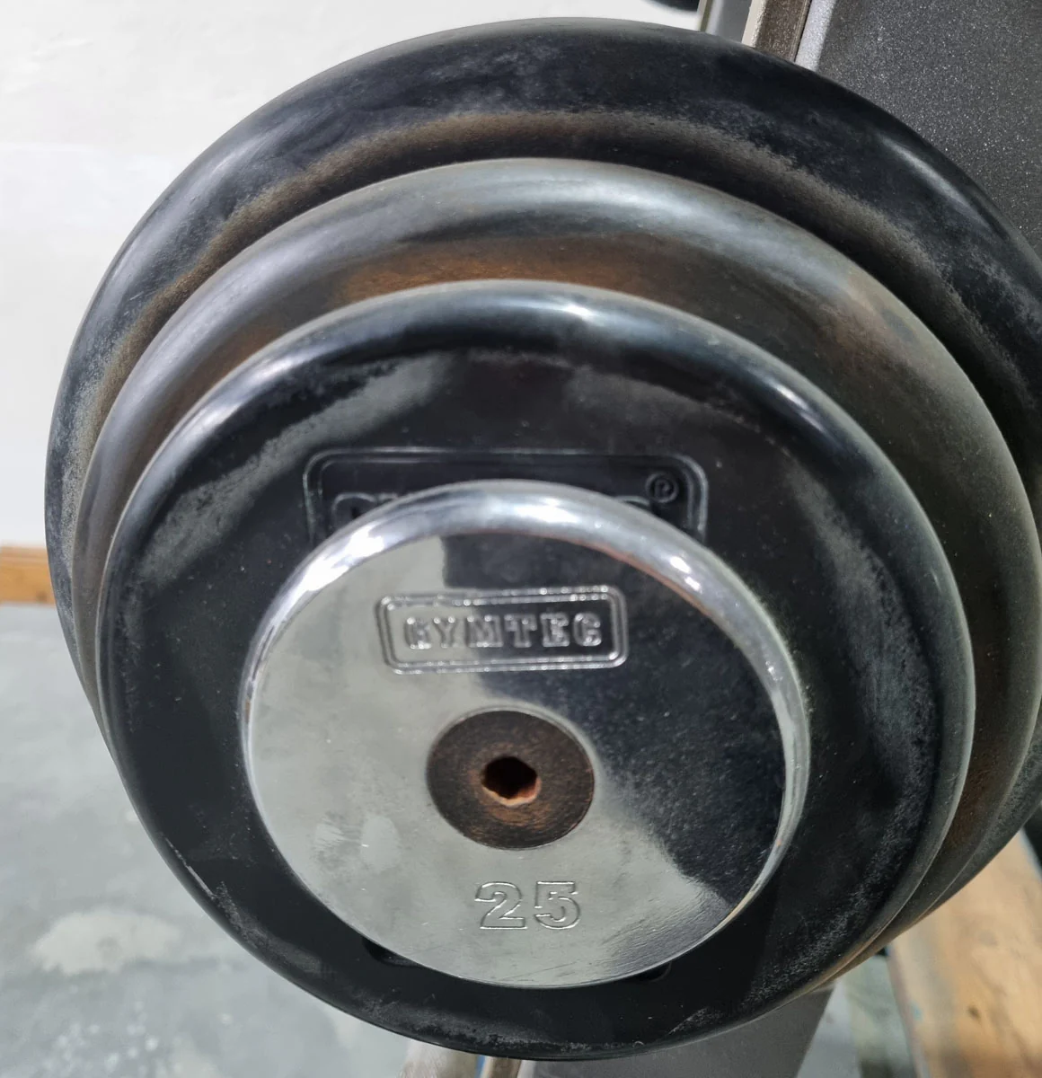 Langhantel Kompakt Set 12,5kg bis 35kg in 2,5kg Schritten, 10 Stück gesamt, ähnlich SZ Langhanteln, inkl. Ständer von Gymleco, Ständerfarbe Silber, gebraucht - Image 12