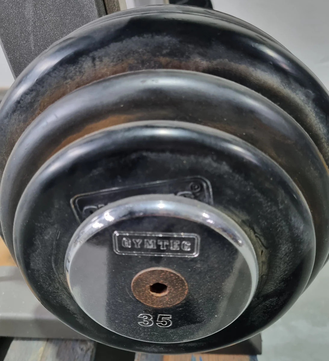 Langhantel Kompakt Set 12,5kg bis 35kg in 2,5kg Schritten, 10 Stück gesamt, ähnlich SZ Langhanteln, inkl. Ständer von Gymleco, Ständerfarbe Silber, gebraucht - Image 16