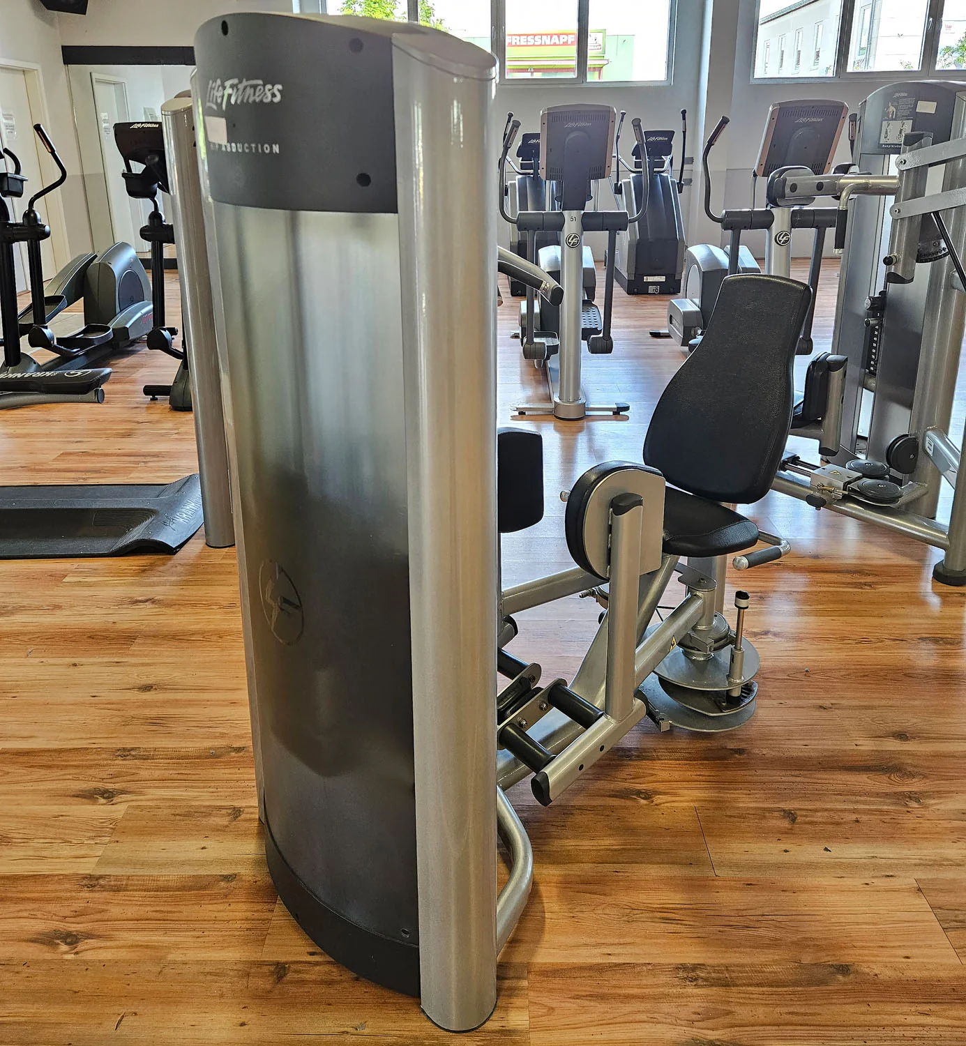 Life Fitness 2er Set = Abduktoren und Adduktorenmaschine, Hip Abduction und Hip Adduction Set, Signature Series, Rahmenfarbe Silber, gebraucht - überholter Zustand - Image 14