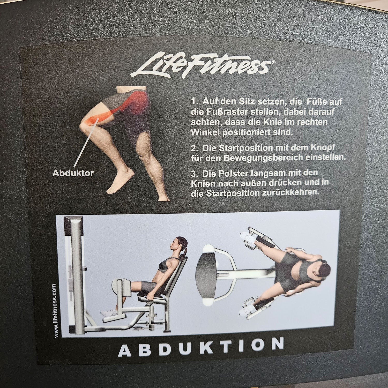 Life Fitness 2er Set = Abduktoren und Adduktorenmaschine, Hip Abduction und Hip Adduction Set, Signature Series, Rahmenfarbe Silber, gebraucht - überholter Zustand - Image 15