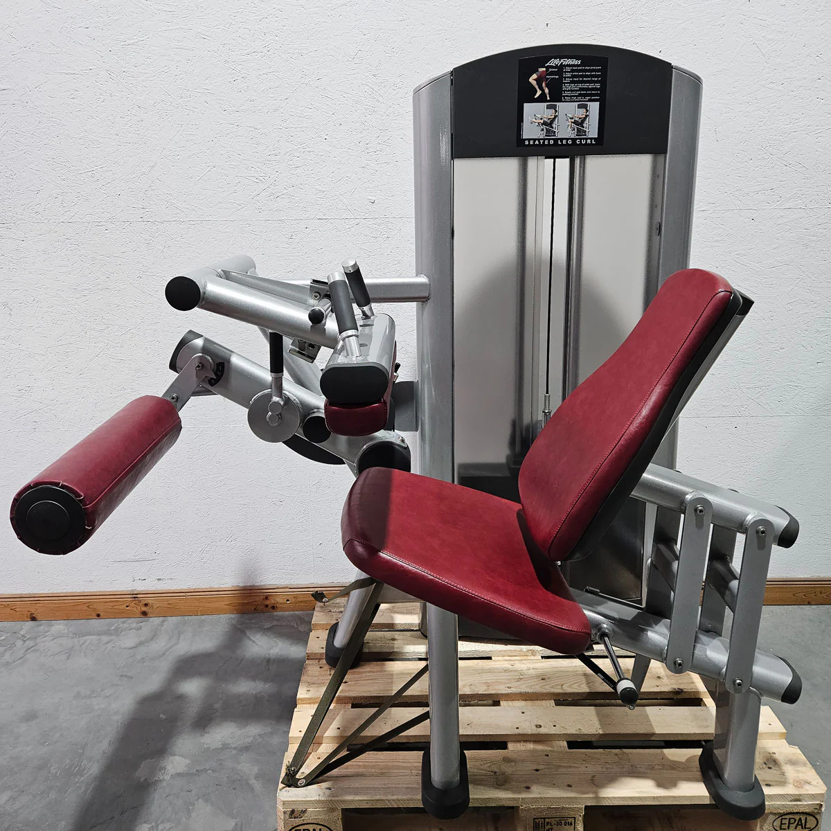 Life Fitness 2er Set = Beinstrecker und Beinbeuger, Leg Extension and Leg Curl Set, Signature Serie, Rahmenfarbe Silber, gebraucht - überholter Zustand - Image 18