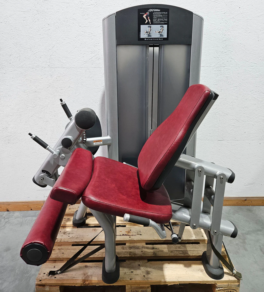 Life Fitness 2er Set = Beinstrecker und Beinbeuger, Leg Extension and Leg Curl Set, Signature Serie, Rahmenfarbe Silber, gebraucht - überholter Zustand - Image 3