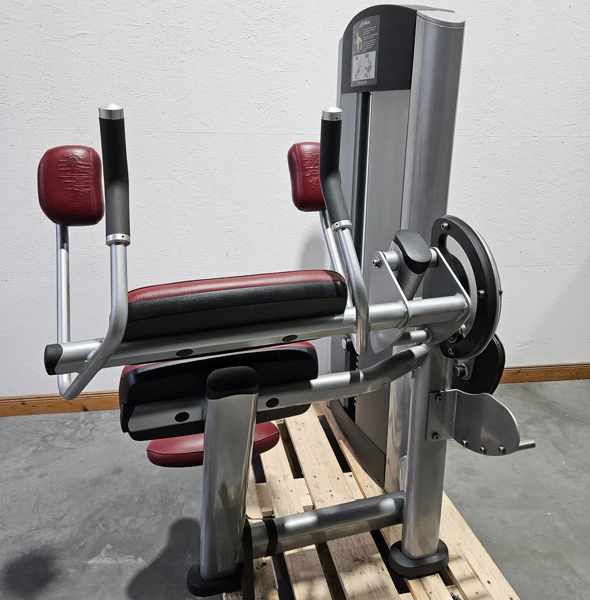 Life Fitness Abdominal Crunch, Bauchmaschine, Bauchmuskelmaschine, Abs Crunch, Signature Series, Rahmenfarbe Silber, gebraucht - überholter Zustand - Image 3