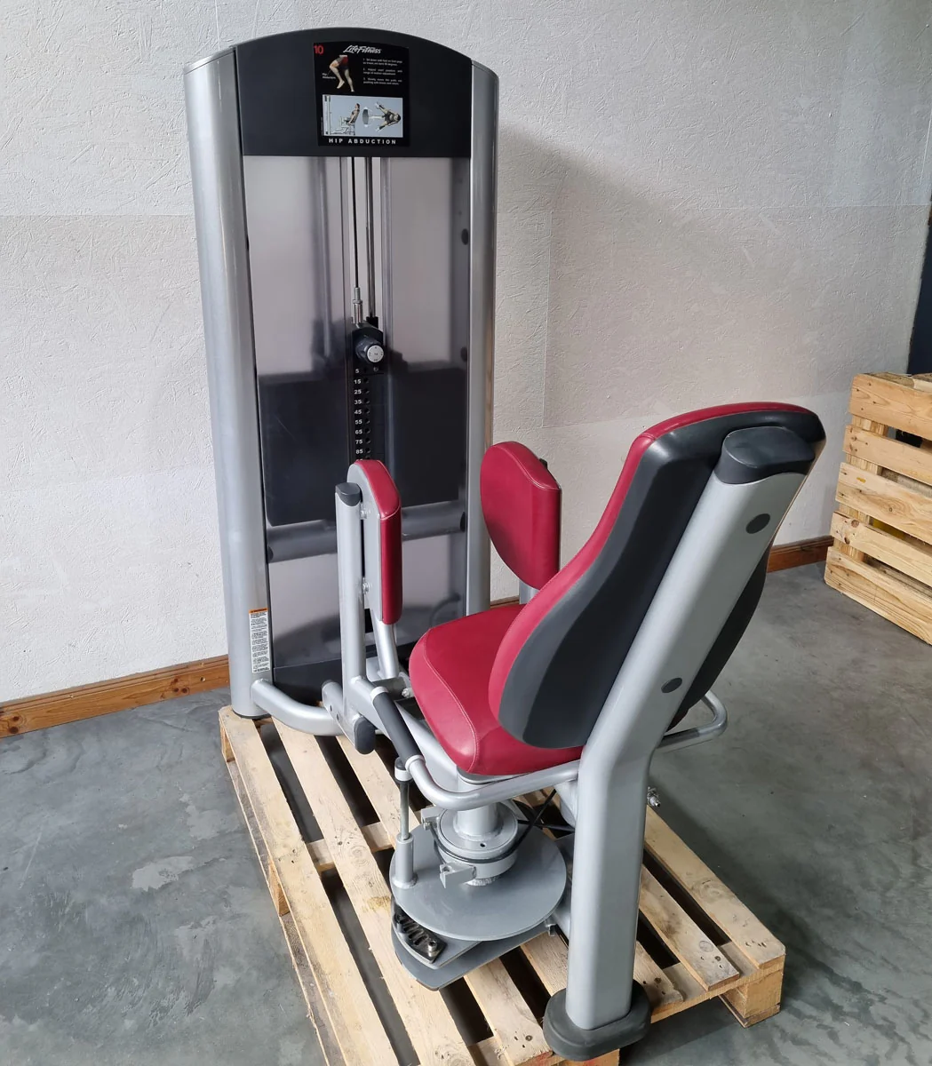 Life Fitness Abduktorenmaschine, Hip Abduction Abductor, Signature Series, Rahmenfarbe Silber, gebraucht - überholter Zustand - Image 4