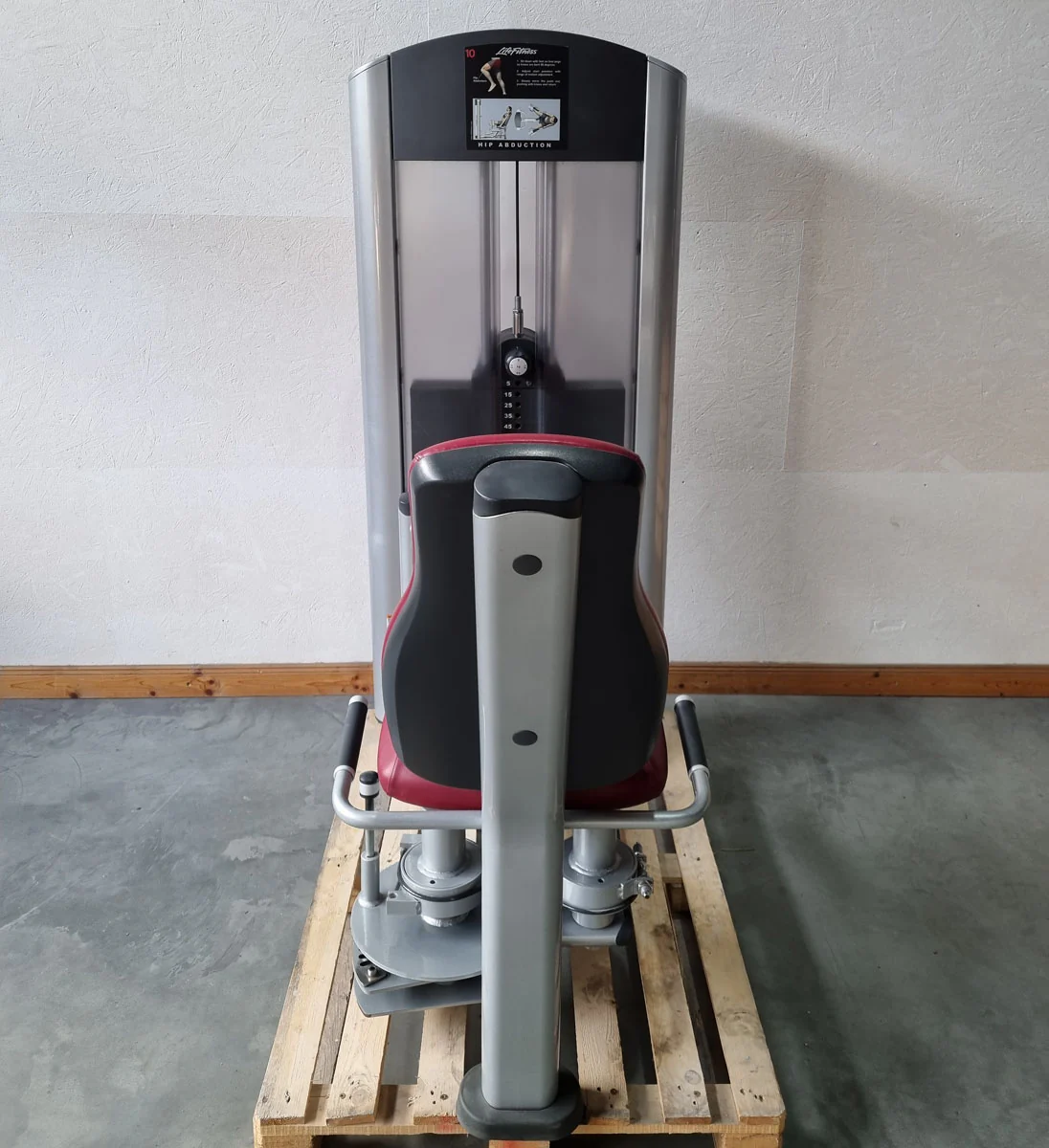 Life Fitness Abduktorenmaschine, Hip Abduction Abductor, Signature Series, Rahmenfarbe Silber, gebraucht - überholter Zustand - Image 5