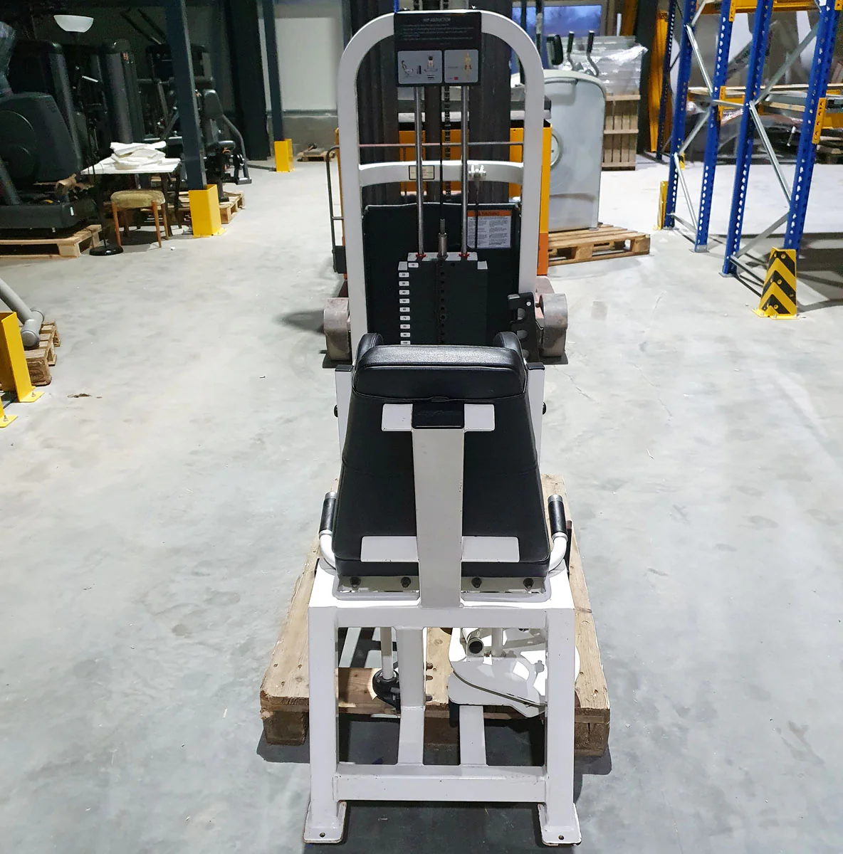 Life Fitness Abduktorenmaschine, Hip Abductor Rahmen Weiß, Polster Schwarz, gebraucht - überholter Zustand - Image 7