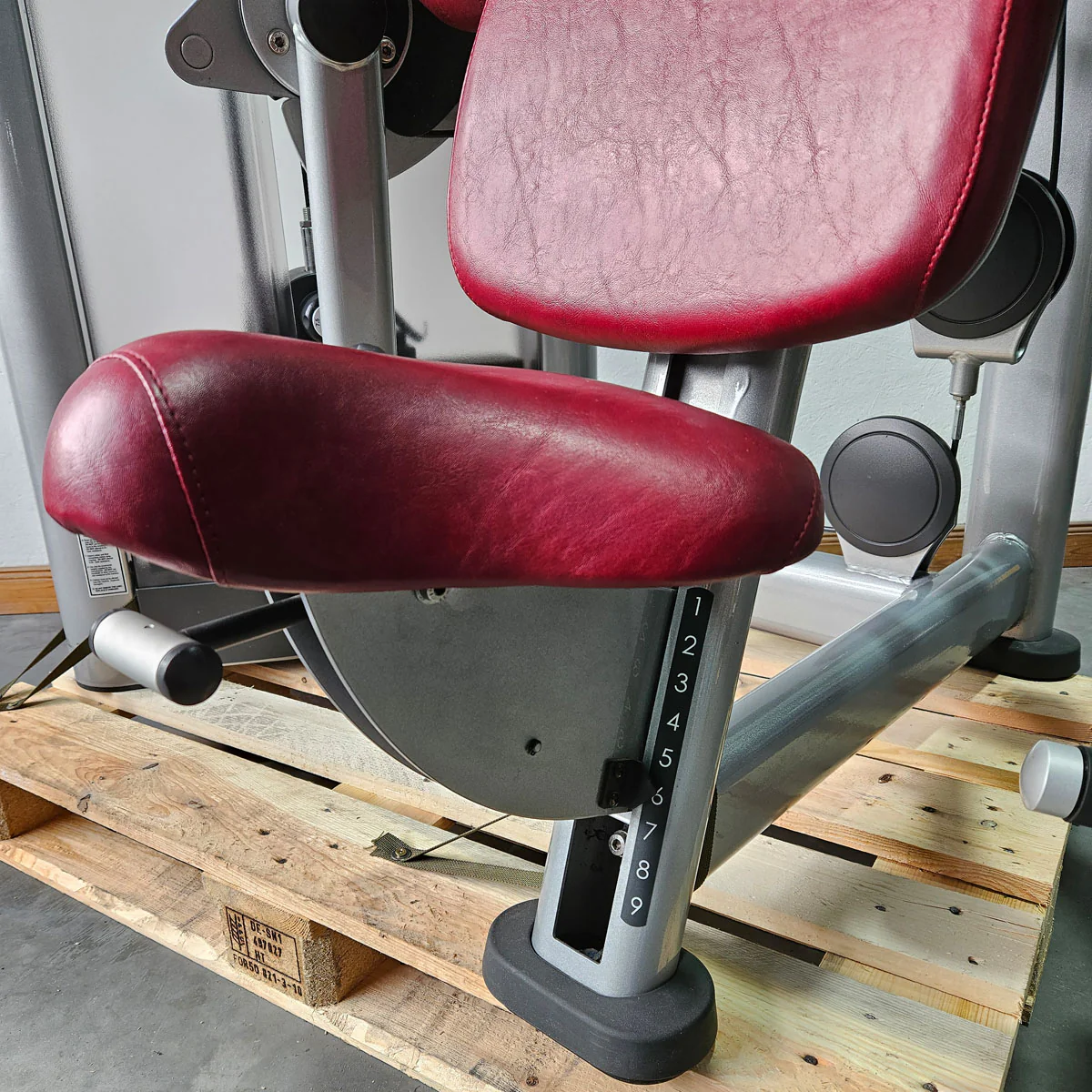 Life Fitness Armbeuger, Bizepsmaschine, Biceps Curl Machine, Bilateral, drehbare Griffe, Signature Series, Rahmenfarbe Silber, gebraucht - überholter Zustand - Image 6