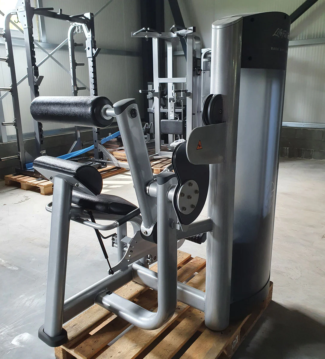 Life Fitness Back Extension, Rückenstreckermaschine, Hyperextension, Signature Series, Rahmenfarbe Silber, Polsterfarbe Schwarz, gebraucht - überholter Zustand - Image 3