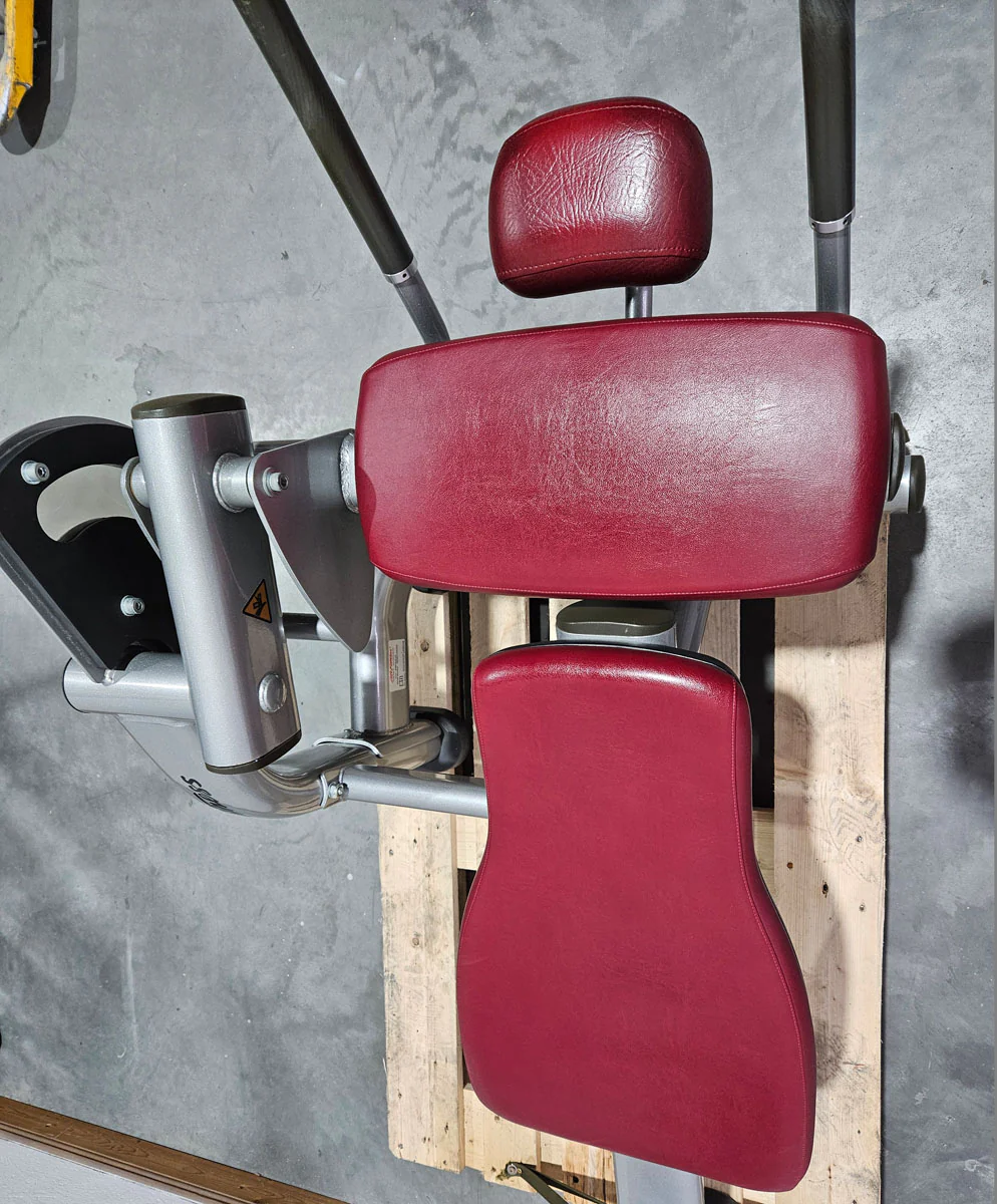 Life Fitness Bauchmaschine, Bauchbank, Ab Crunch Bench- Plate loaded SABB, Signature Serie, Rahmenfarbe Silber, gebrauchter - überholter Zustand - Image 6