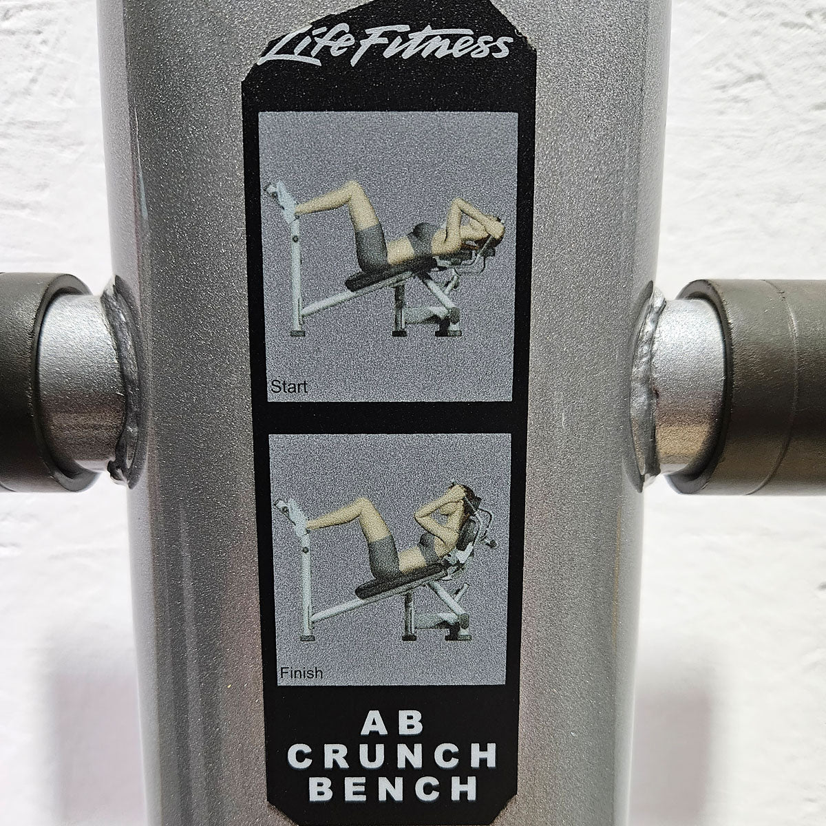 Life Fitness Bauchmaschine, Bauchbank, Ab Crunch Bench- Plate loaded SABB, Signature Serie, Rahmenfarbe Silber, gebrauchter - überholter Zustand - Image 7