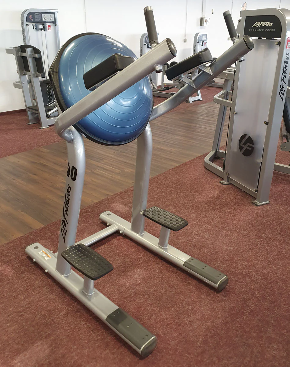 Life Fitness Bosu Ball Beinheber Gymnastikball, Leg Raise SLR, Signature Serie, Rahmenfarbe Silber, gebrauchter - überholter Zustand - Image 2
