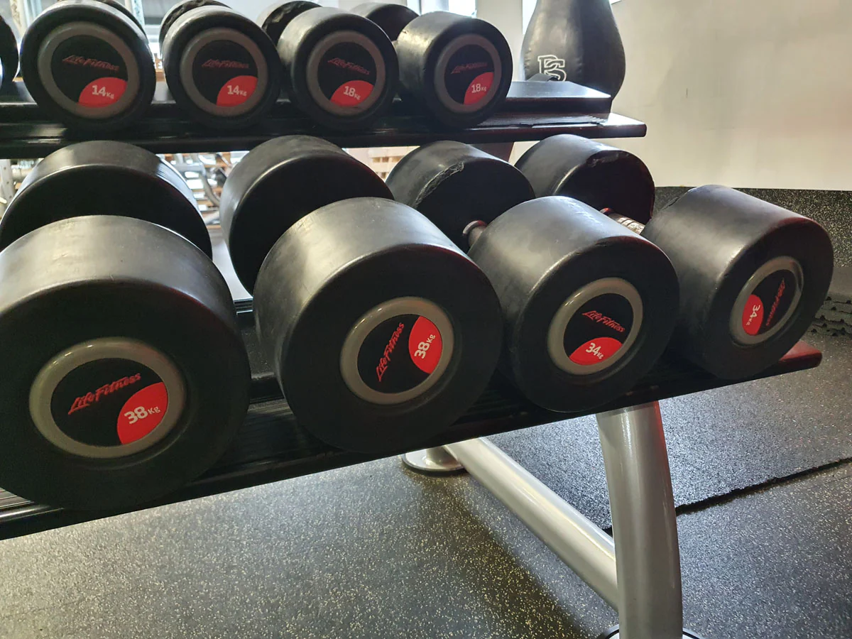 Life Fitness Hantelsatz, gummiert, 2kg bis 40kg in 2kg und 2,5kg Stufen, gebraucht - Image 10