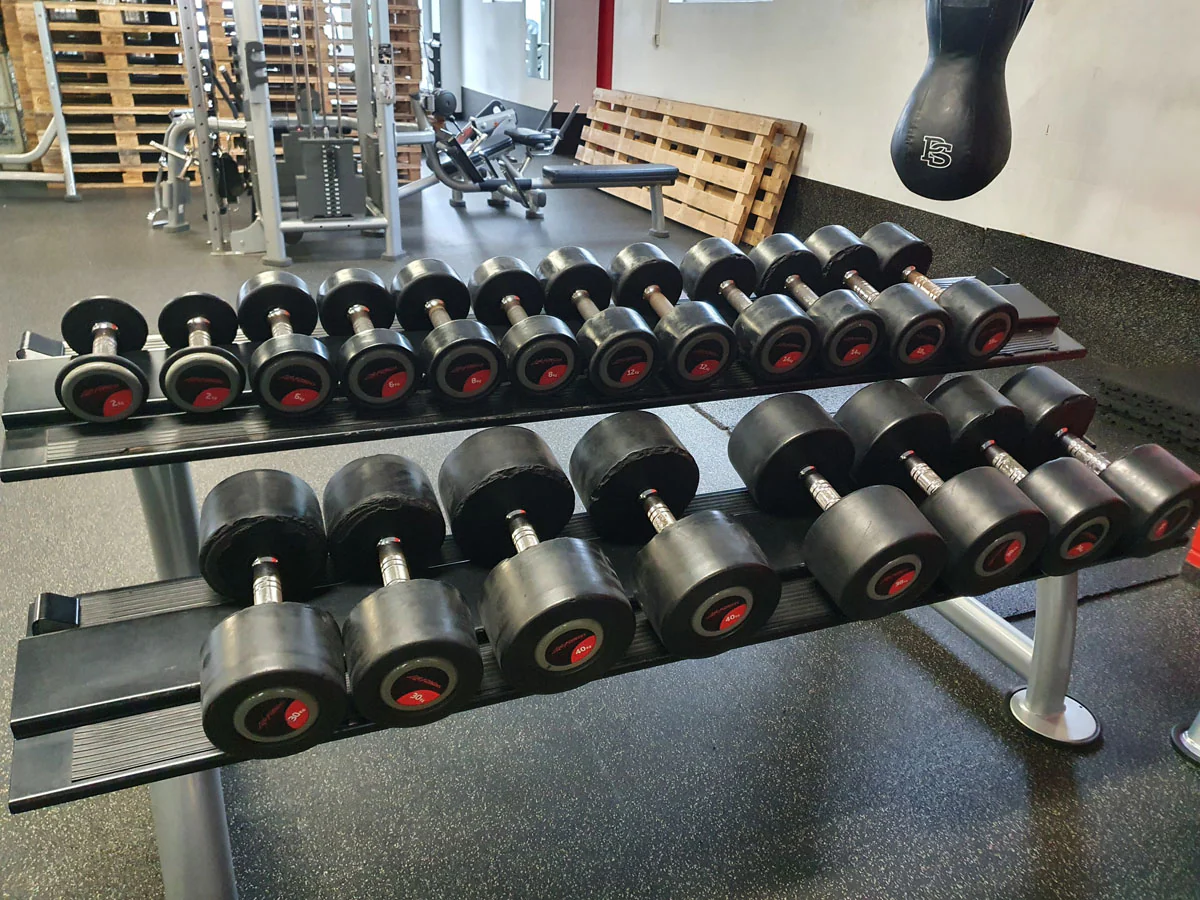Life Fitness Hantelsatz, gummiert, 2kg bis 40kg in 2kg und 2,5kg Stufen, gebraucht - Image 11
