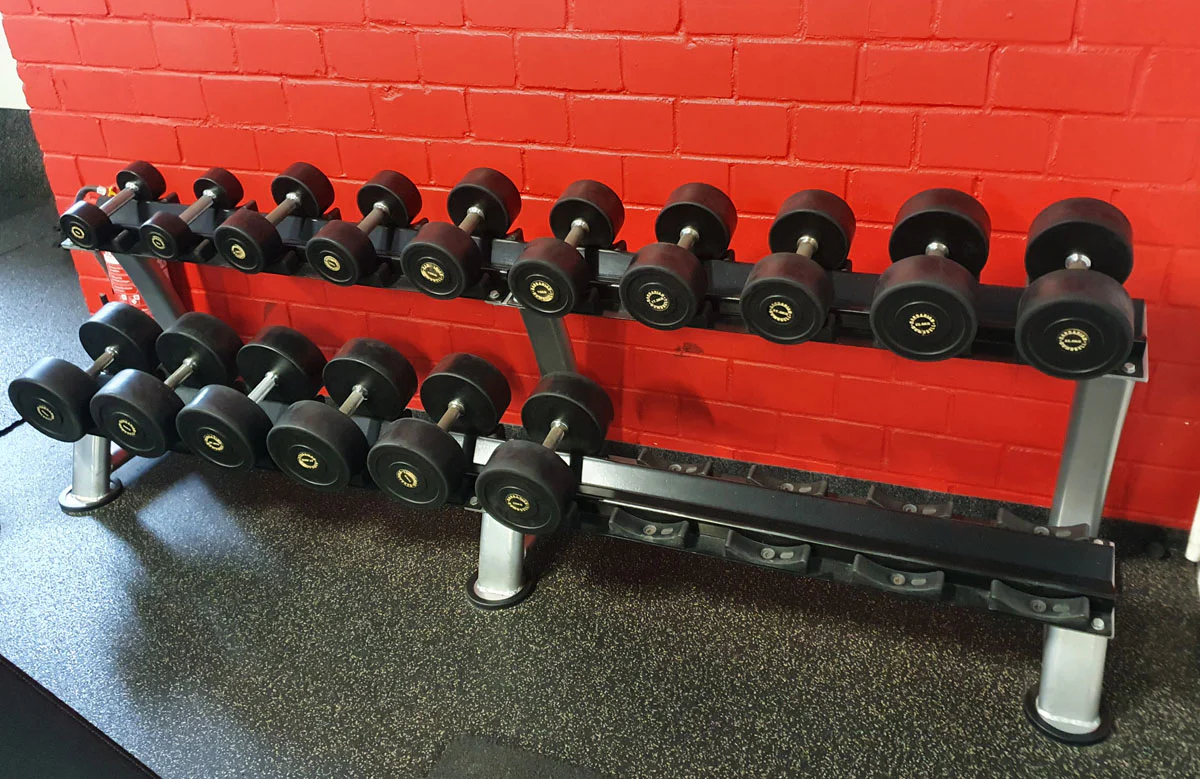 Life Fitness Hantelsatz, gummiert, 2kg bis 40kg in 2kg und 2,5kg Stufen, gebraucht - Image 15