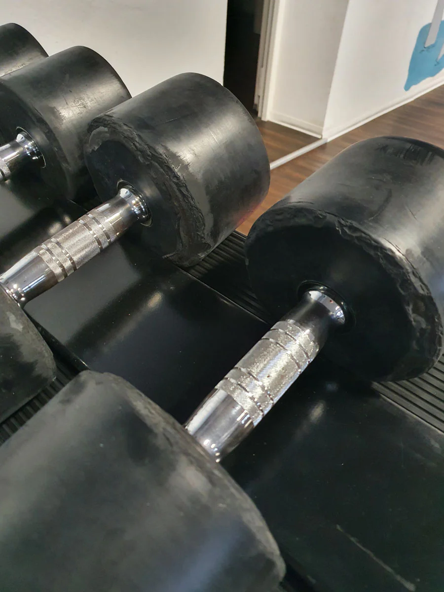 Life Fitness Hantelsatz, gummiert, 2kg bis 40kg in 2kg und 2,5kg Stufen, gebraucht - Image 6