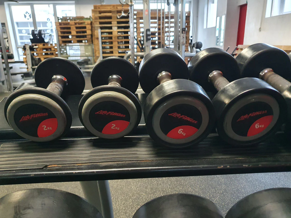 Life Fitness Hantelsatz, gummiert, 2kg bis 40kg in 2kg und 2,5kg Stufen, gebraucht - Image 8