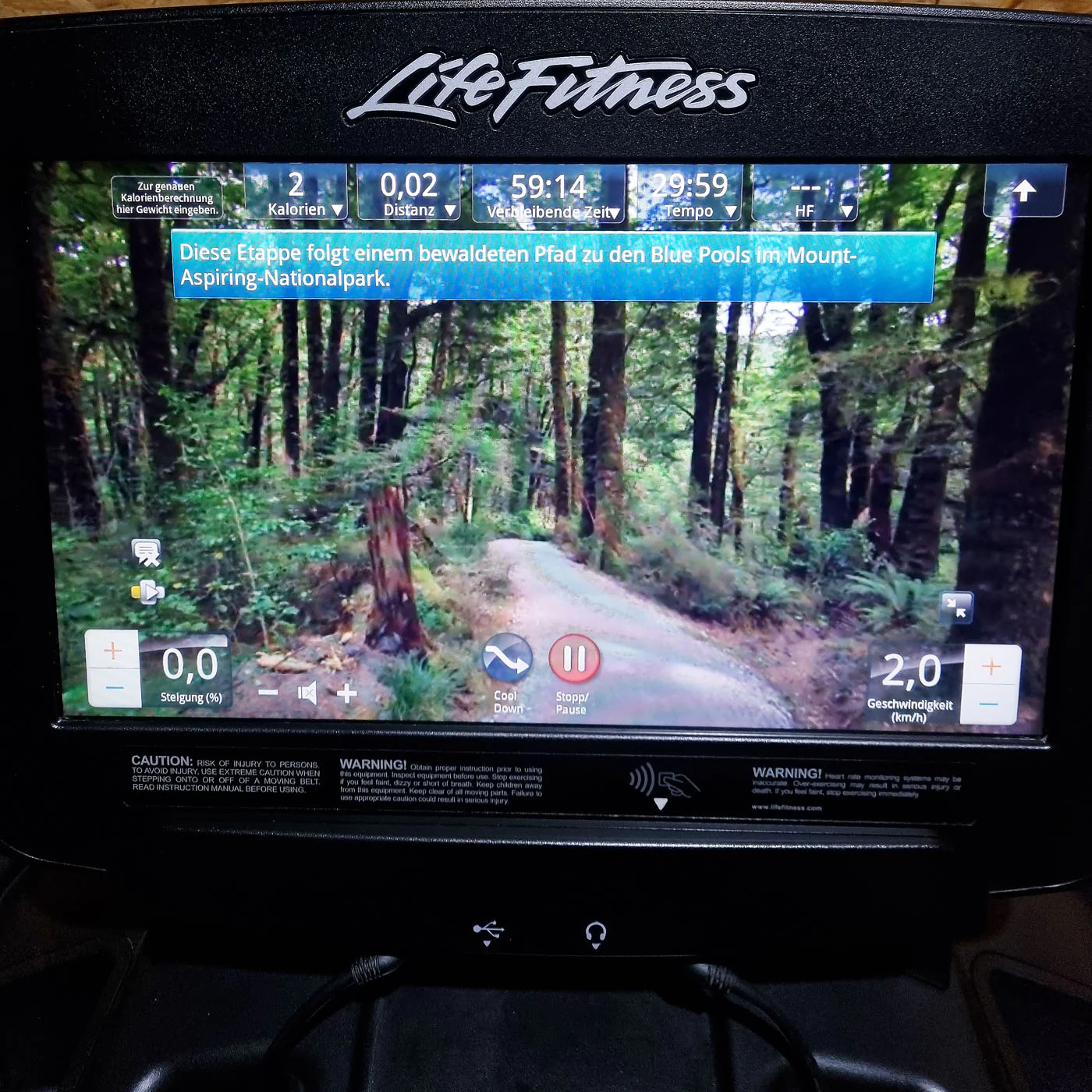 Life Fitness Laufband 95T Treadmill, Discover SE Touch Display Konsole, Elevation Series, gebraucht - überholter Zustand - NEUE Laufdecke - Image 8