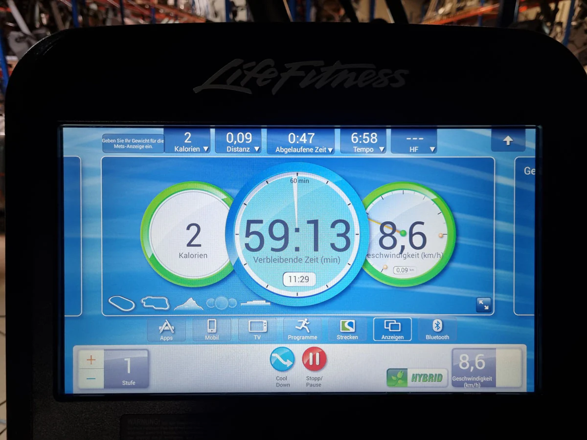 Life Fitness LiegeErgometer Lifecycle, Elevation Series, Recumbent, SE Konsole Touch, gebraucht - überholter Zustand - Image 9