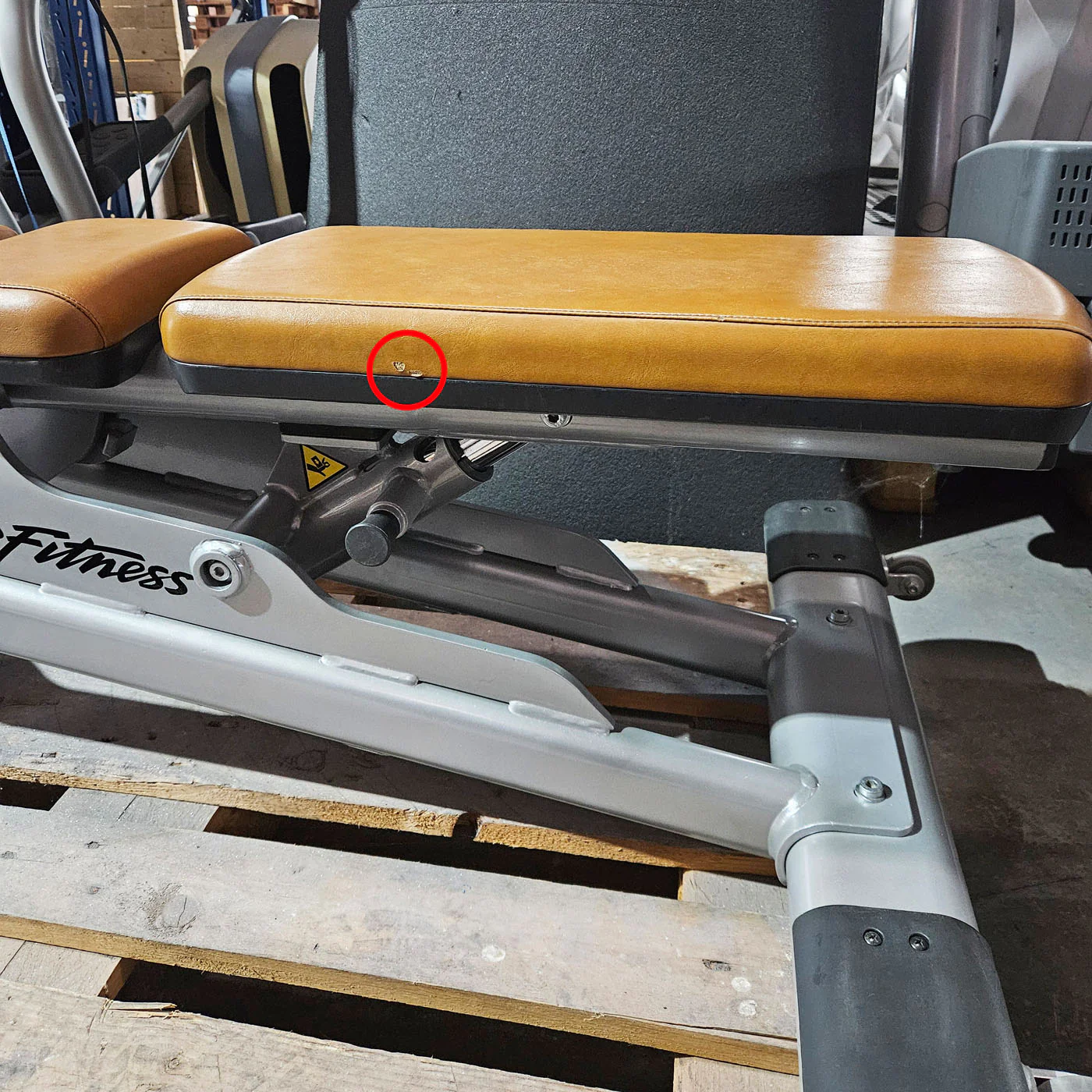 Life Fitness Multibank verstellbar, Multi-Adjustable Bench SMAB, Signature Serie, Rahmenfarbe Silber, Polsterfarbe Orange, gebrauchter - überholter Zustand - Image 11