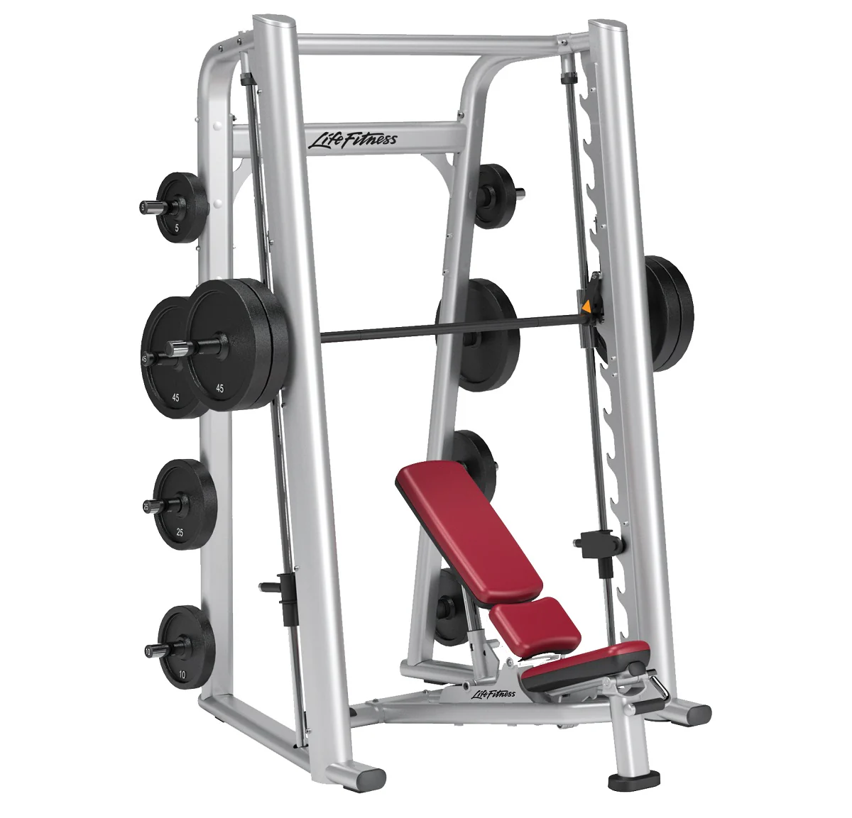 Life Fitness Multipresse, Smith Machine SSM, Signature Serie, Rahmenfarbe Silber, gebrauchter - überholter Zustand - Image 3