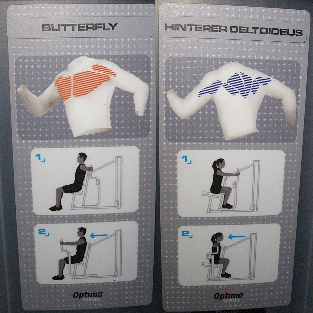 Life Fitness Optima Series - 2 in 1 Kombigeräte - 6 Kraftgeräte im Set, perfekt für Hotel, Firmenfitness, Verein oder kleiner Fitnessraum, gebraucht - Image 9