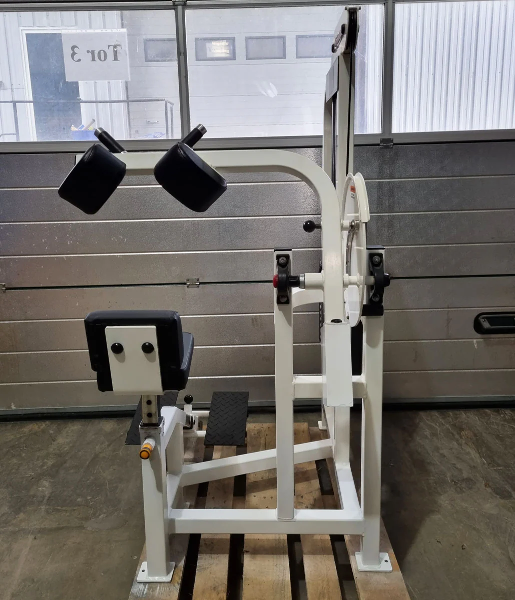 Life Fitness Pro 2 Bauchmaschine, Ab Crunch, Bauchbeuger, Abdominal Crunch, Rahmenfarbe Weiß, Polsterfarbe Schwarz, gebraucht - überholter Zustand - Image 3