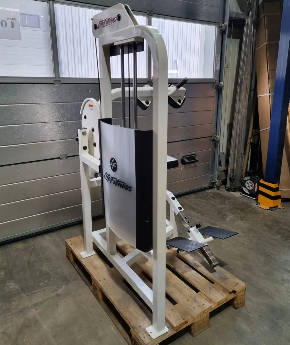 Life Fitness Pro 2 Bauchmaschine, Ab Crunch, Bauchbeuger, Abdominal Crunch, Rahmenfarbe Weiß, Polsterfarbe Schwarz, gebraucht - überholter Zustand - Image 6