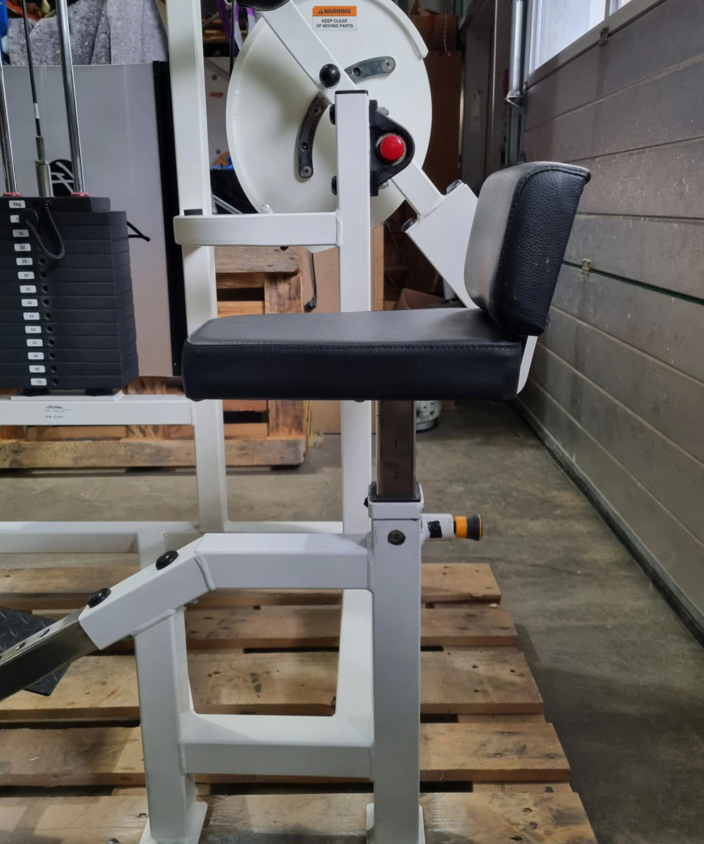 Life Fitness Pro 2 Bauchmaschine, Ab Crunch, Bauchbeuger, Abdominal Crunch, Rahmenfarbe Weiß, Polsterfarbe Schwarz, gebraucht - überholter Zustand - Image 7