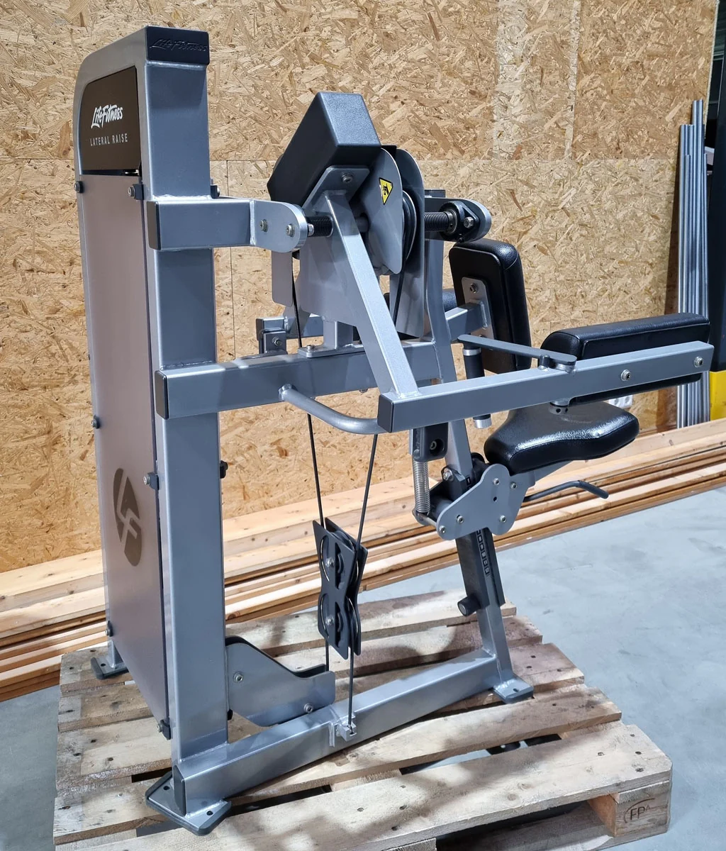 Life Fitness Pro 2 Seithebemaschine, Lateral Raise, Rahmenfarbe Silber, Polsterfarbe Schwarz, gebraucht -  überholter Zustand - Image 5