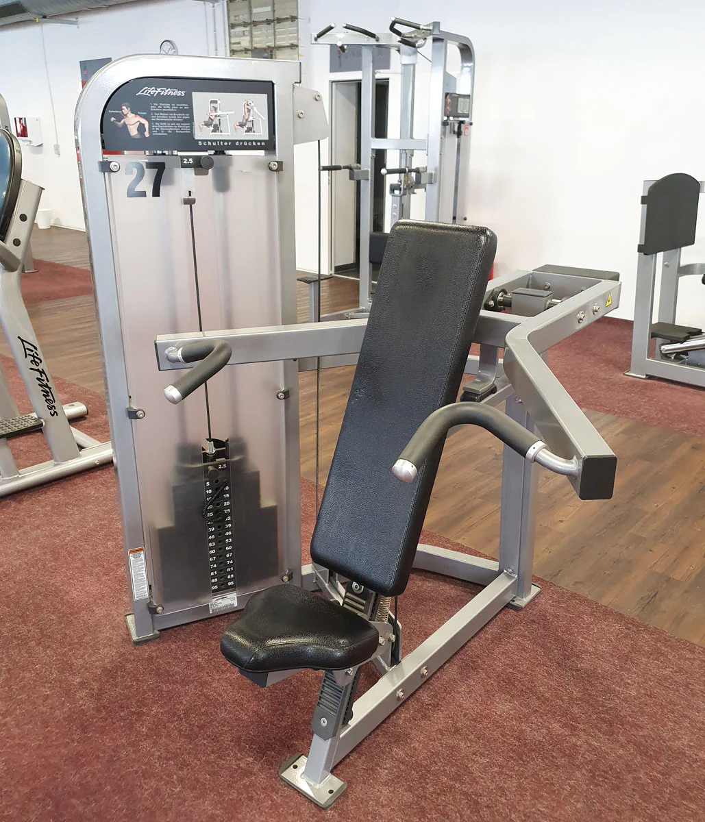 Life Fitness Pro2 und Hammer Strength - 15 Kraftgeräte im Set, Rahmen Silber, gebraucht - überholter Zustand - Image 7
