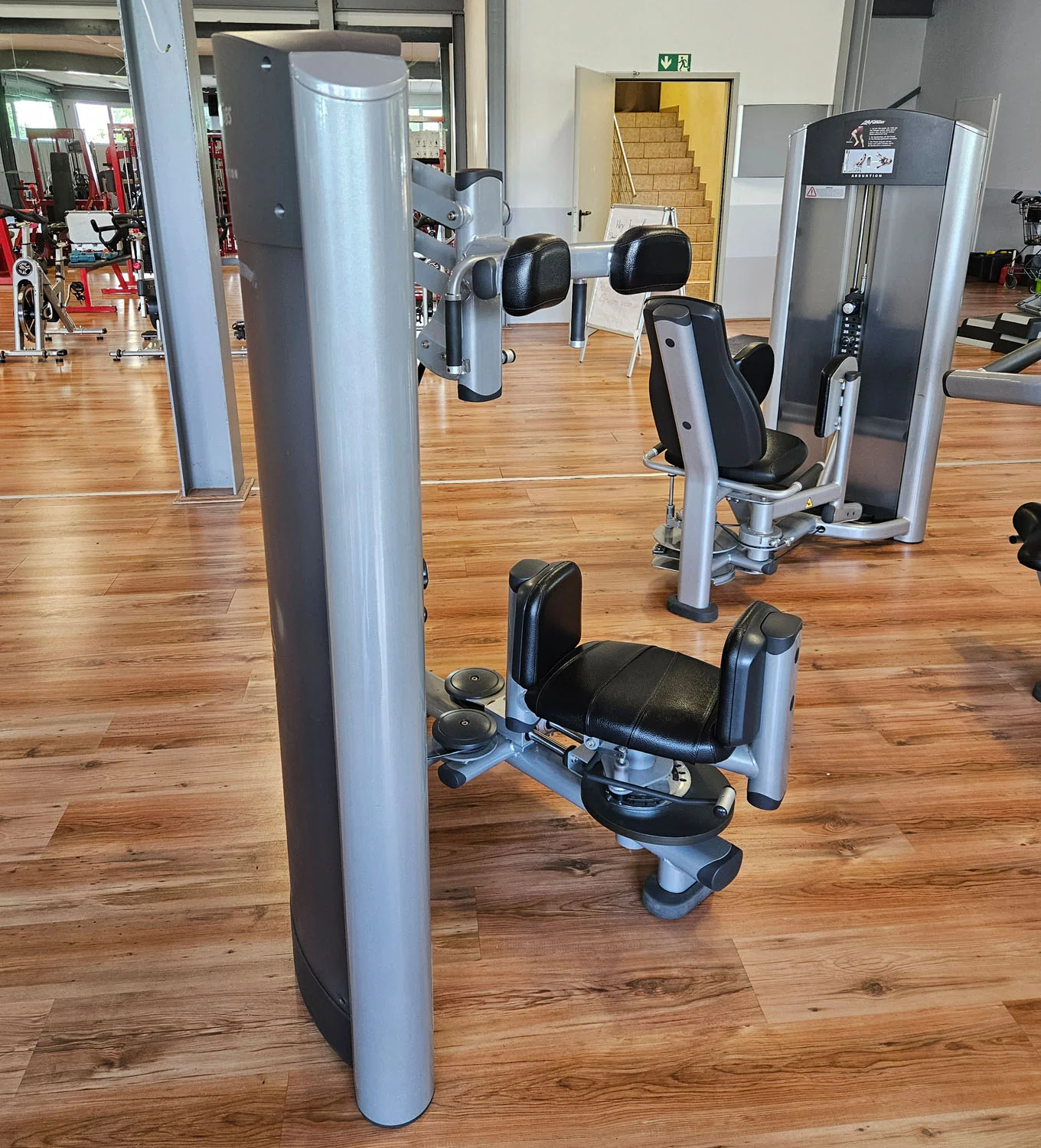 Life Fitness Rotationsmaschine, Rotary Torso Twister, Rumpfdrehung Rotator, Signature Series, Rahmenfarbe Silber, gebraucht - überholter Zustand - Image 4
