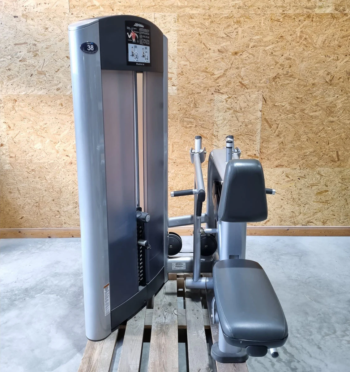 Life Fitness Rudern mit Bruststütze, Row - Rear Deltoid, Signature Series, 145kg Gewichtsblock, Rahmenfarbe Silber, gebraucht - überholter Zustand - Image 2
