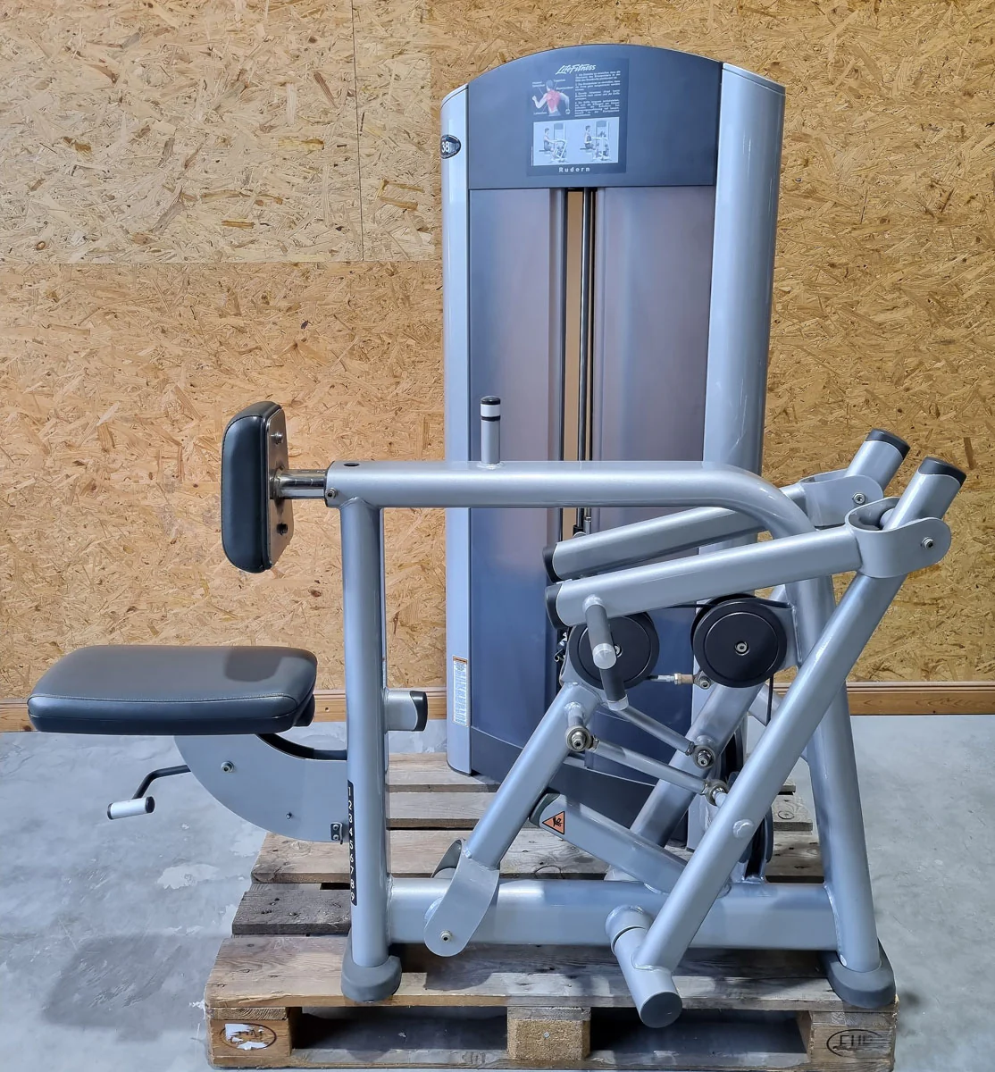 Life Fitness Rudern mit Bruststütze, Row - Rear Deltoid, Signature Series, 145kg Gewichtsblock, Rahmenfarbe Silber, gebraucht - überholter Zustand - Image 3