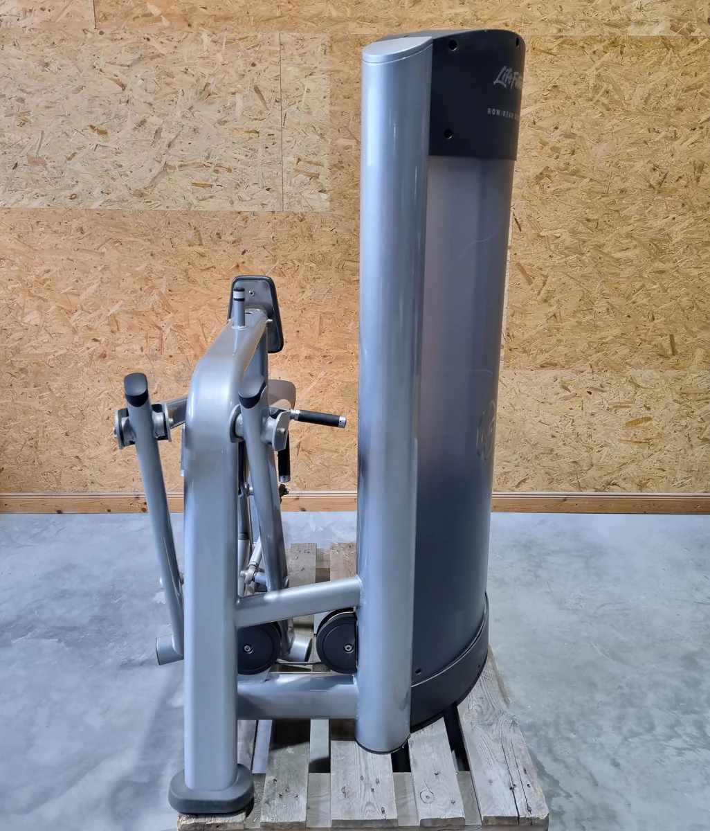 Life Fitness Rudern mit Bruststütze, Row - Rear Deltoid, Signature Series, 145kg Gewichtsblock, Rahmenfarbe Silber, gebraucht - überholter Zustand - Image 4
