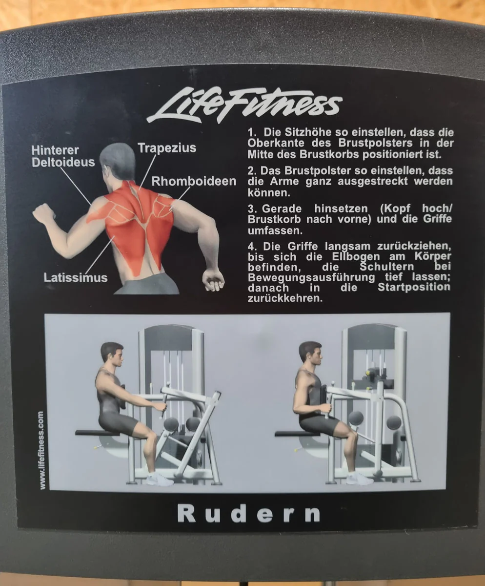 Life Fitness Rudern mit Bruststütze, Row - Rear Deltoid, Signature Series, 145kg Gewichtsblock, Rahmenfarbe Silber, gebraucht - überholter Zustand - Image 9