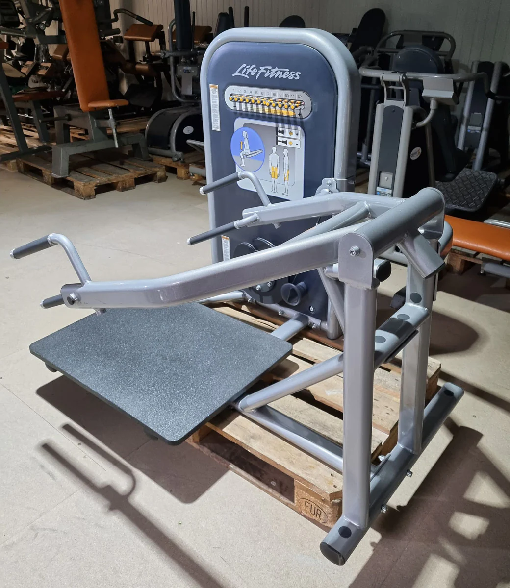 Life Fitness Squat Kniebeuge Maschine, Circuit Serie, Rahmenfarbe Silber, gebraucht - überholter Zustand - Image 6