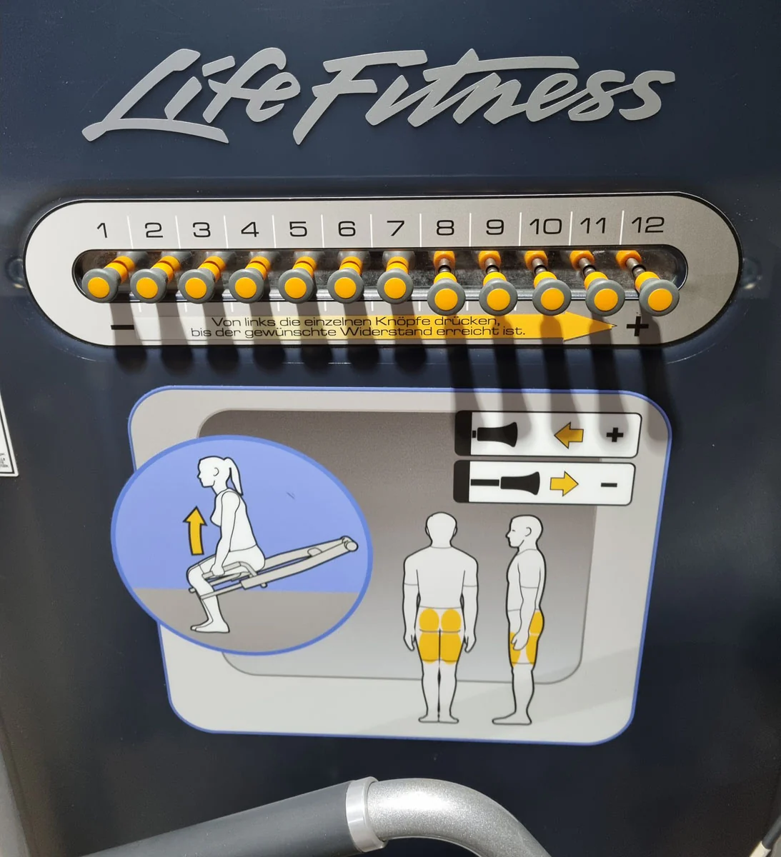 Life Fitness Squat Kniebeuge Maschine, Circuit Serie, Rahmenfarbe Silber, gebraucht - überholter Zustand - Image 7