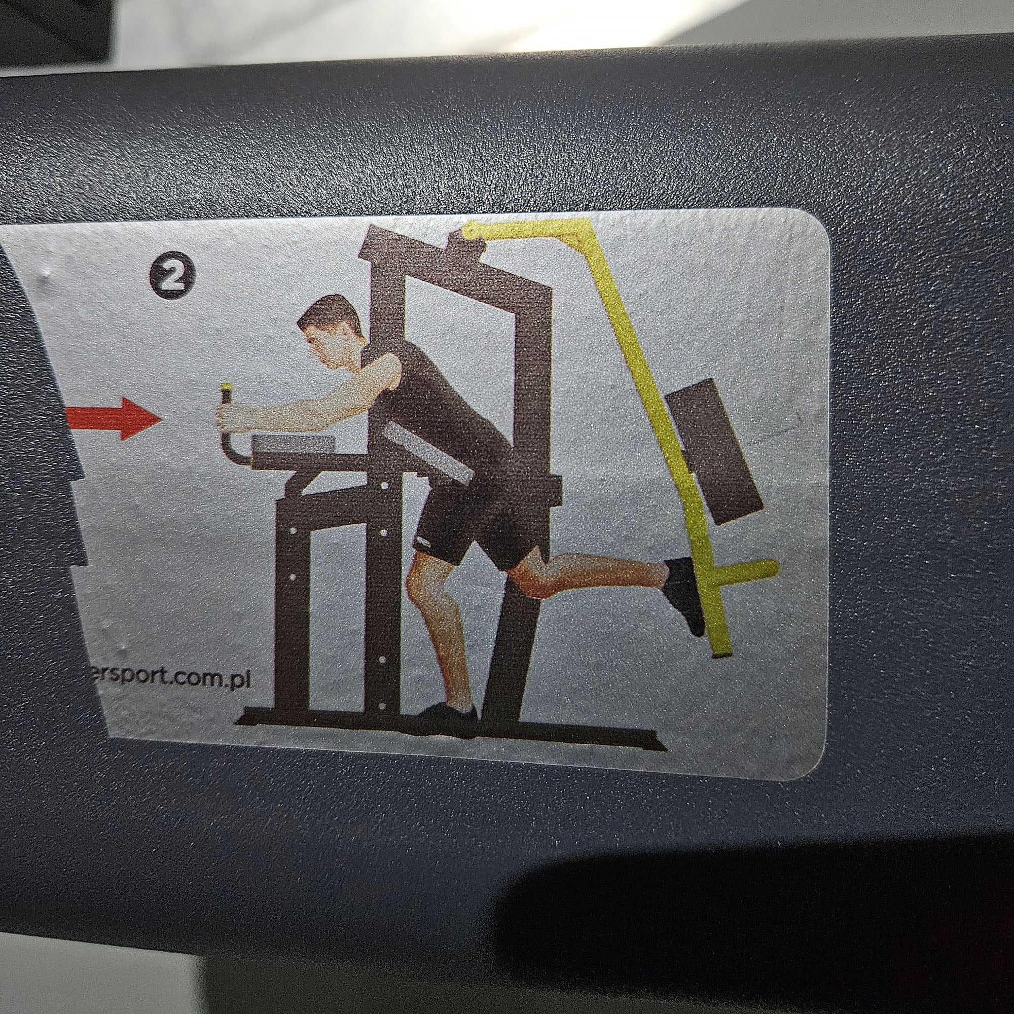 Master Sport Gluteusmaschine, Plate loaded Kraftgerät Glutes Kick Radial, Pomaschine stehend, Farbe Anthrazit, gebraucht - geprüfter Zustand - Image 5