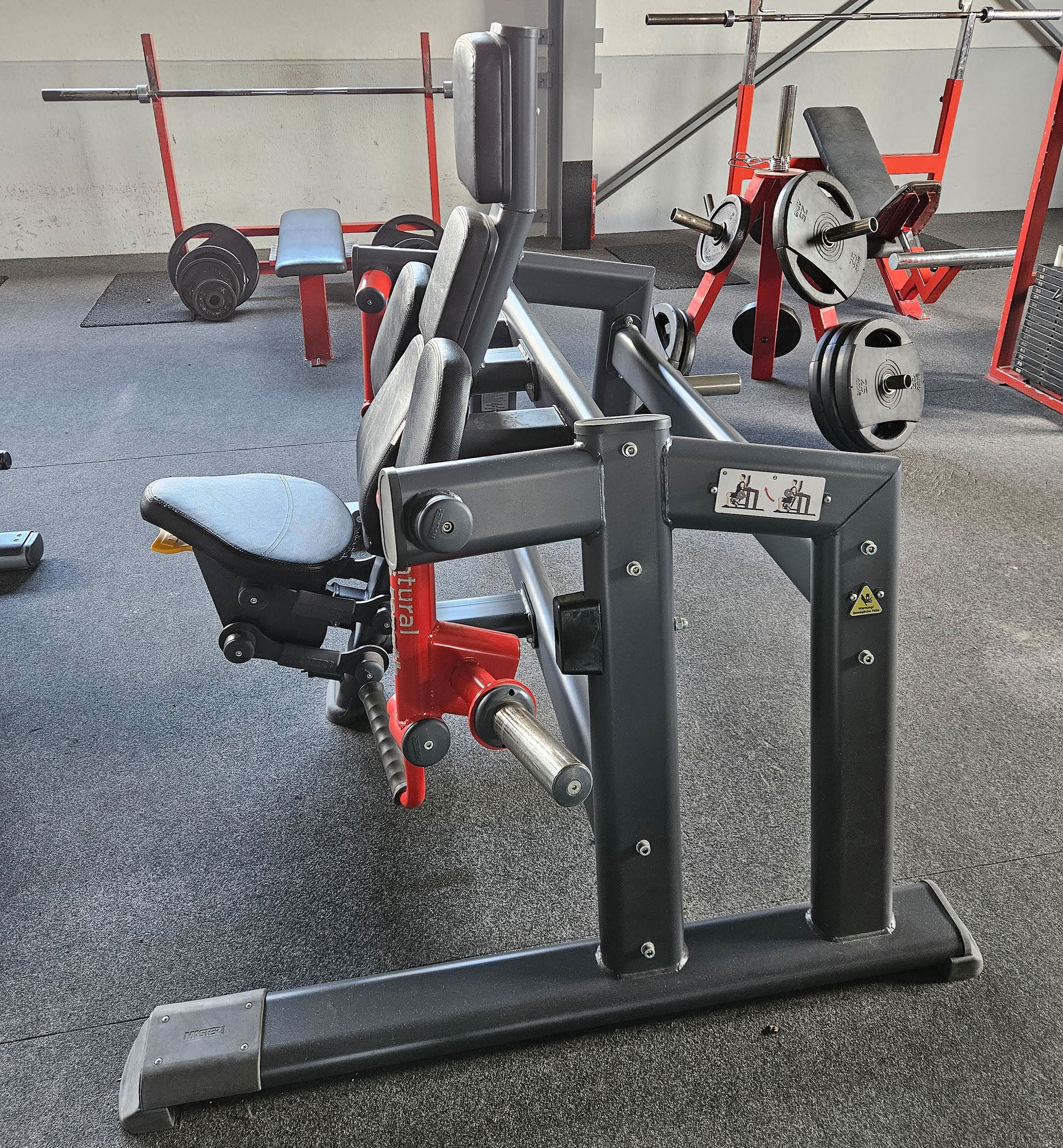 Master Sport Plate loaded Set, 10 Kraftgeräte, Farbe Schwarz und Rot, gebraucht - geprüfter Zustand - Image 18