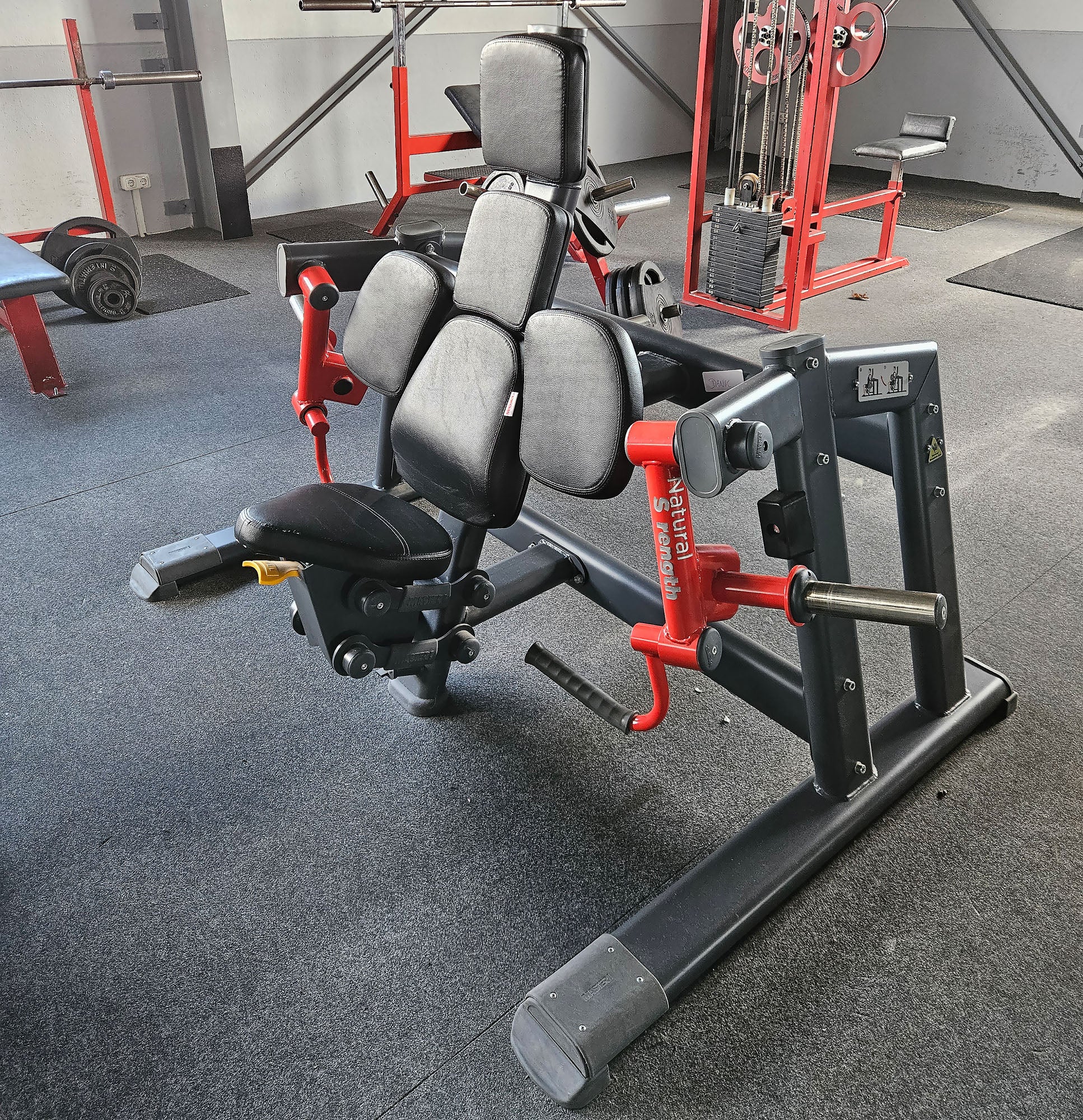 Master Sport Plate loaded Set, 10 Kraftgeräte, Farbe Schwarz und Rot, gebraucht - geprüfter Zustand - Image 19
