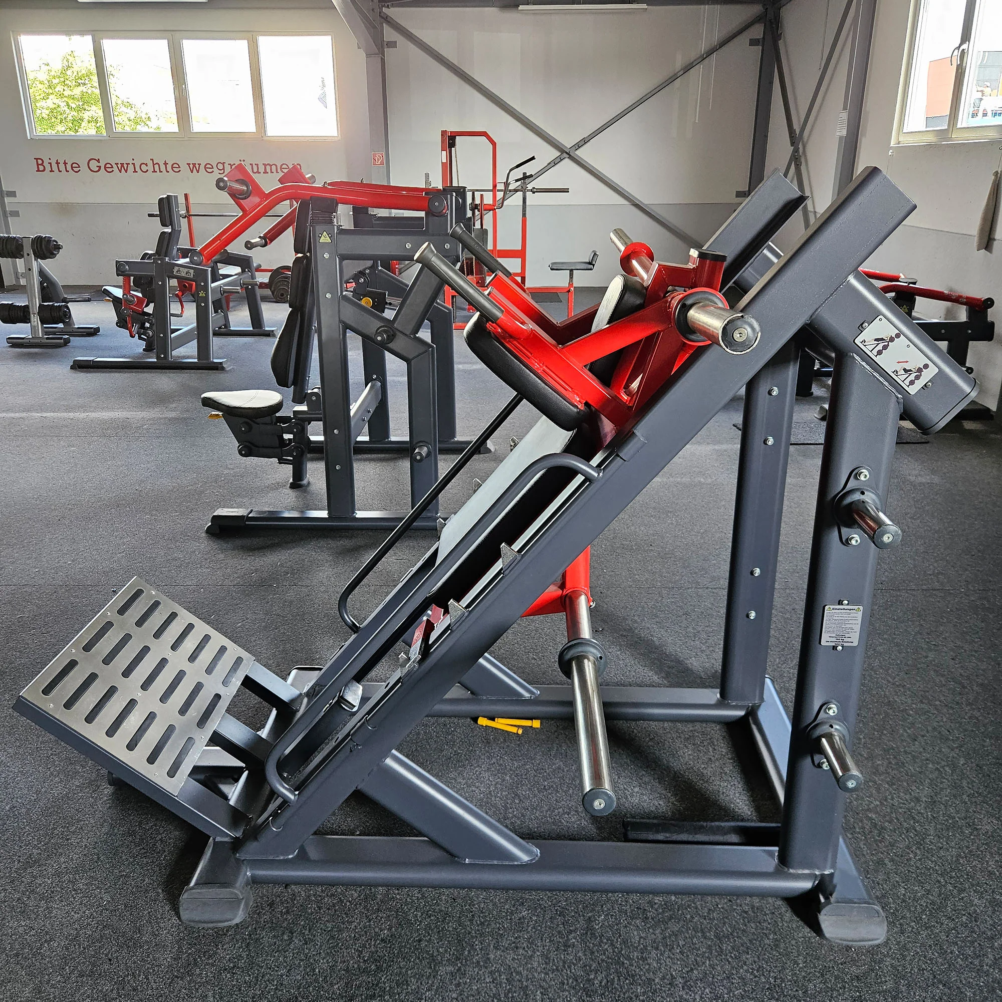 Master Sport Plate loaded Set, 10 Kraftgeräte, Farbe Schwarz und Rot, gebraucht - geprüfter Zustand - Image 30