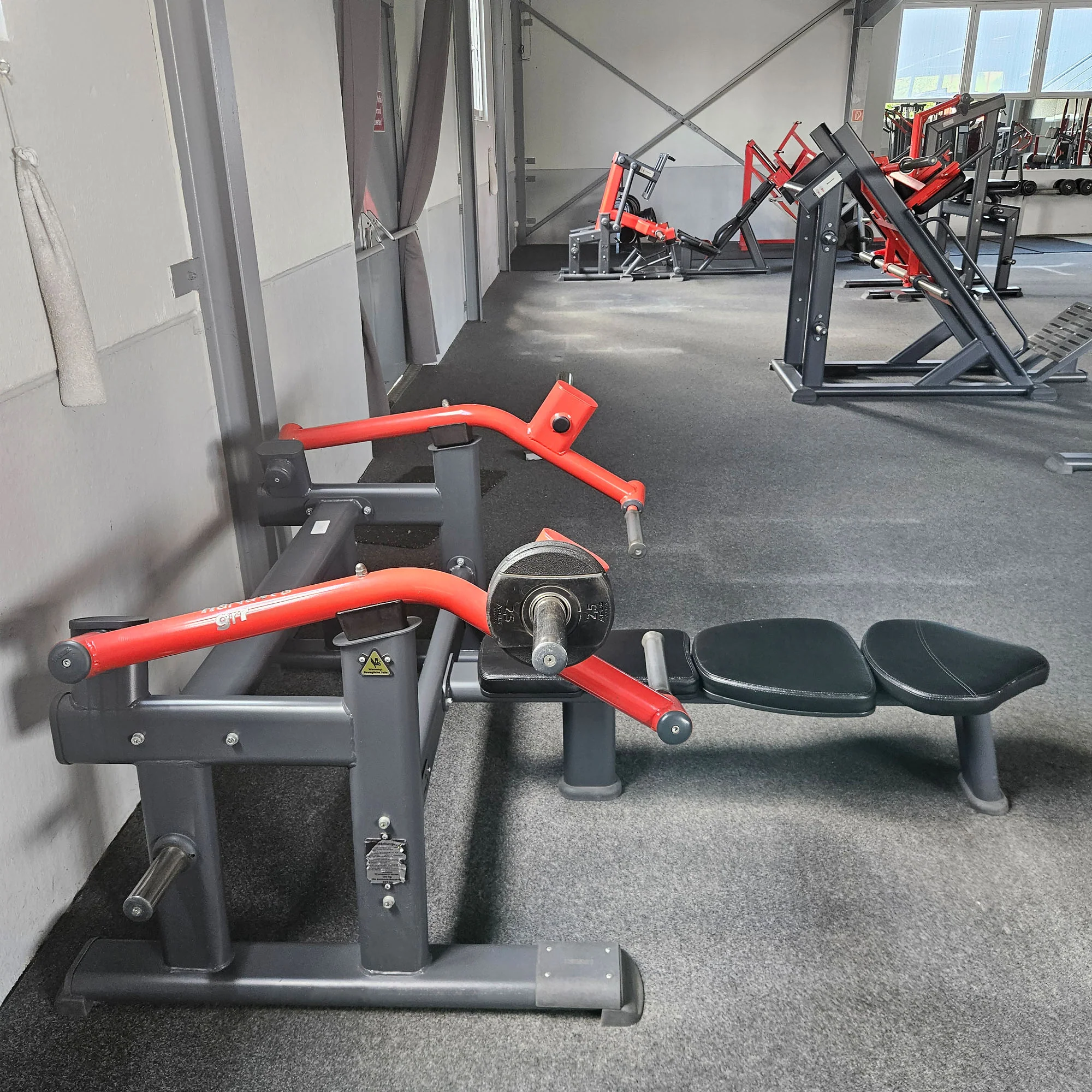 Master Sport Plate loaded Set, 10 Kraftgeräte, Farbe Schwarz und Rot, gebraucht - geprüfter Zustand - Image 6