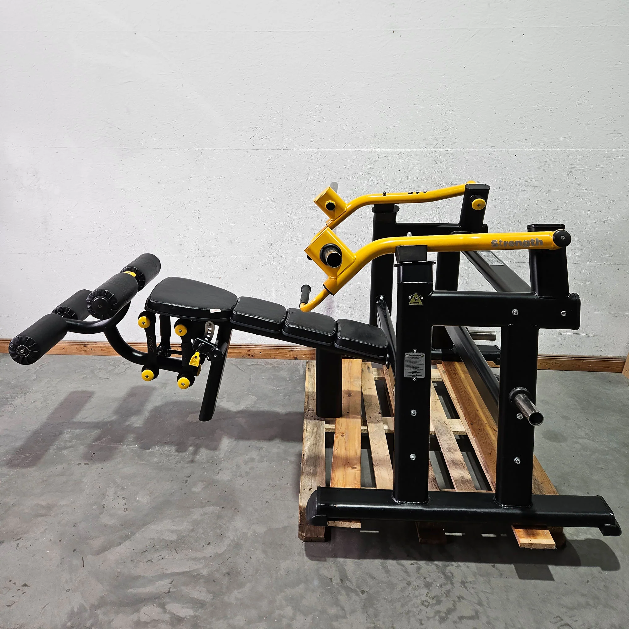 Master Sport Plate loaded Set, 14 Kraftgeräte, Farbe Schwarz/Anthrazit und Gelb, gebraucht - geprüfter Zustand - Image 13