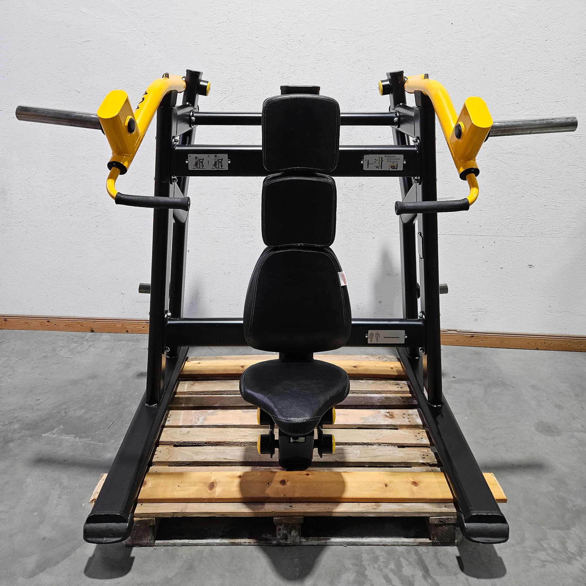 Master Sport Plate loaded Set, 14 Kraftgeräte, Farbe Schwarz/Anthrazit und Gelb, gebraucht - geprüfter Zustand - Image 17