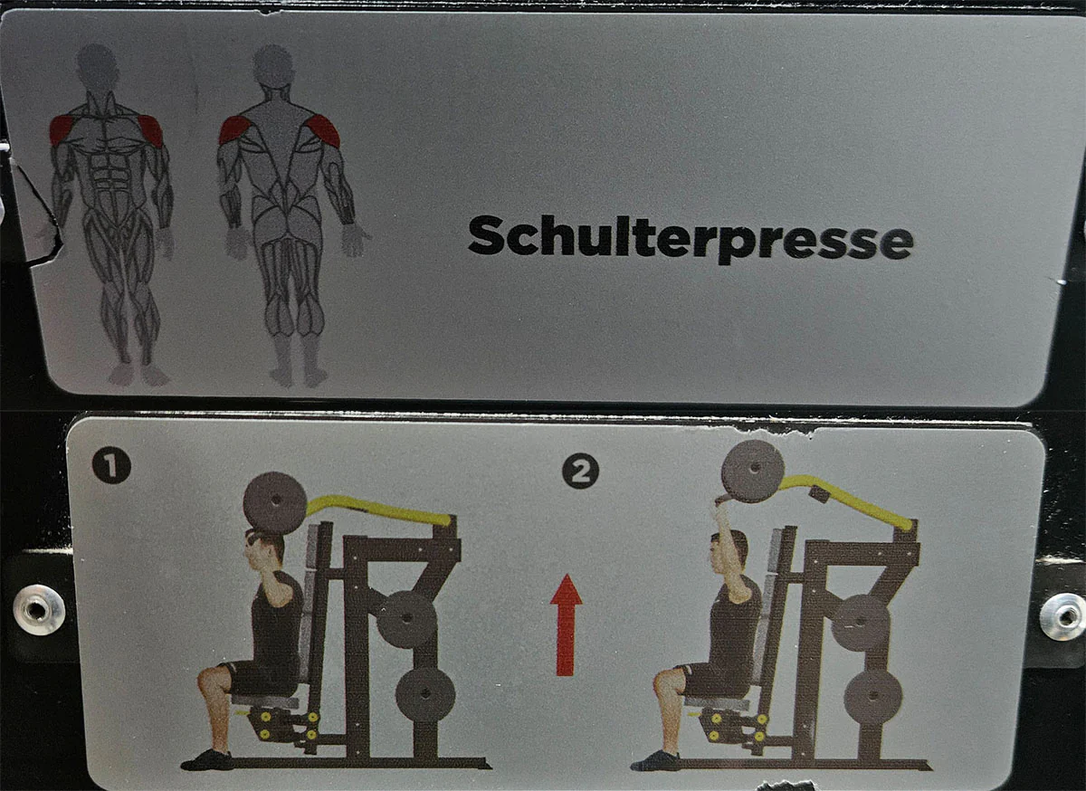 Master Sport Plate loaded Set, 14 Kraftgeräte, Farbe Schwarz/Anthrazit und Gelb, gebraucht - geprüfter Zustand - Image 18